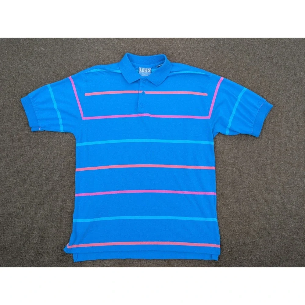 Vintage Levis Medium Shirt Men's Silver Label Blue Stripe Button Collar